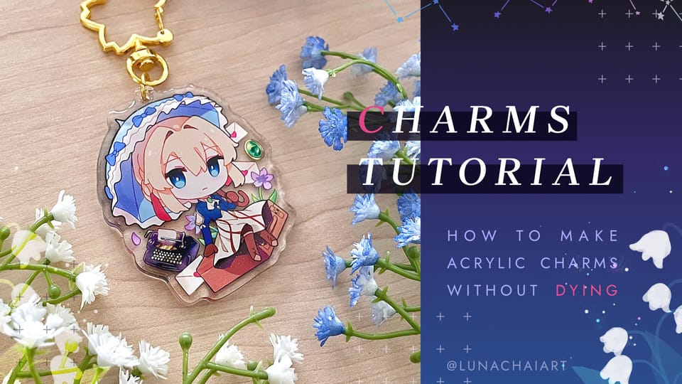 How to make acrylic charms without dying